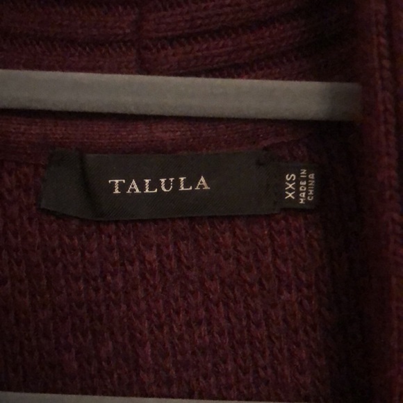 Aritzia xxs sweater, deep purple merlot color - Picture 2 of 6